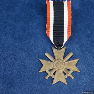 War Merit Cross W/ swords Early Tombak