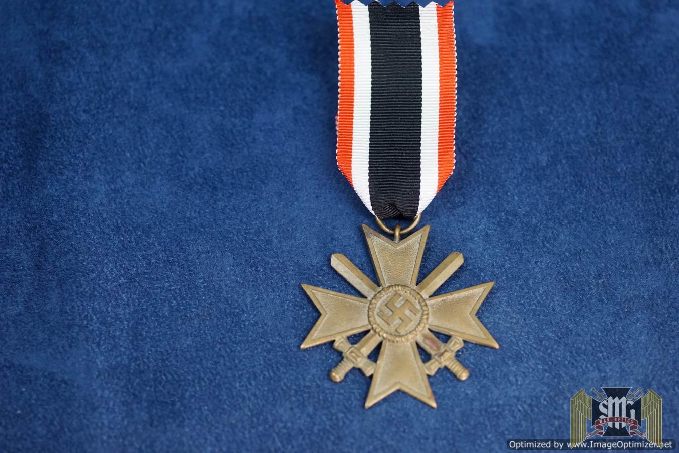 War Merit Cross W/ swords Early Tombak