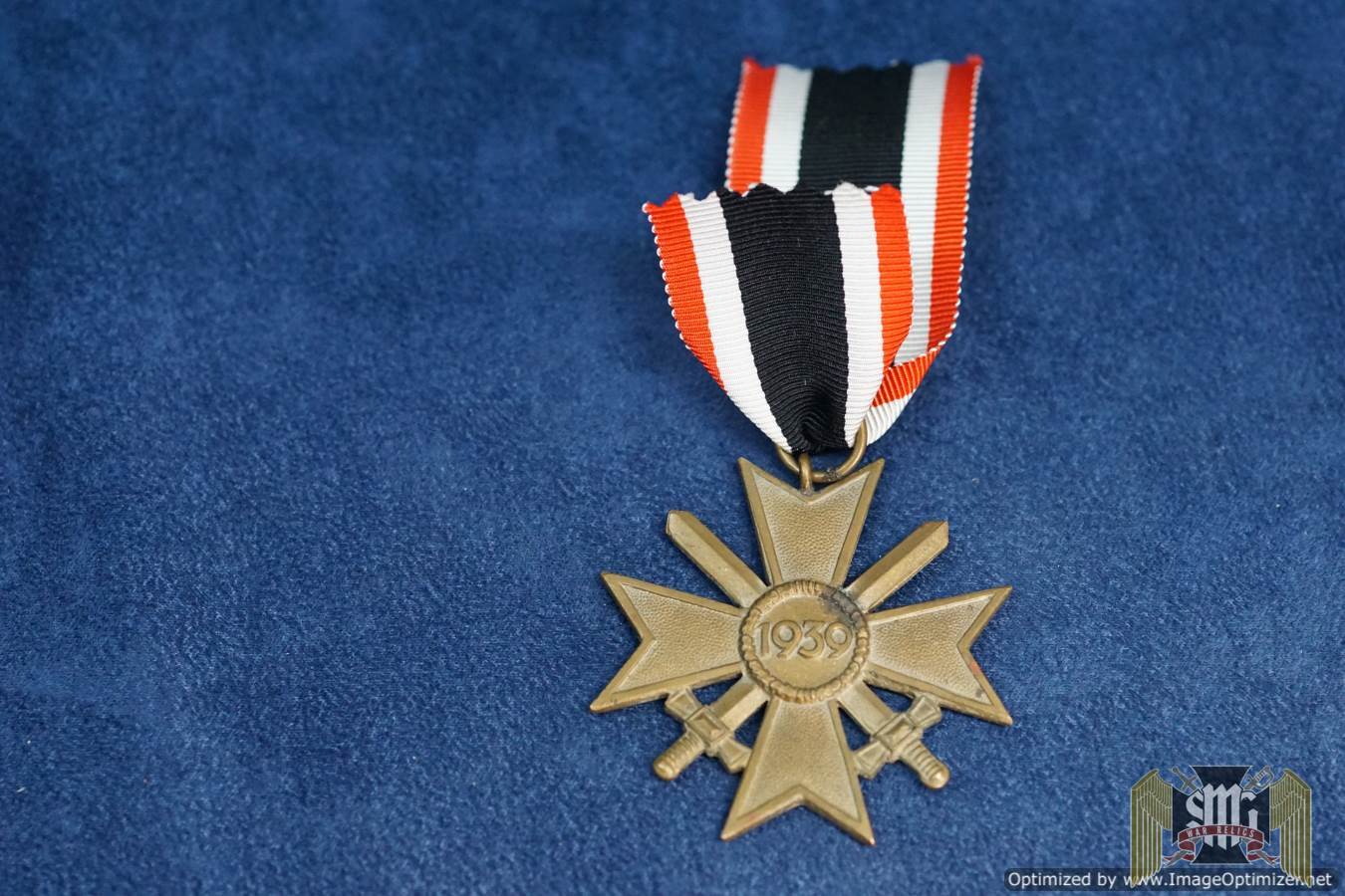 War Merit Cross W/ swords Early Tombak