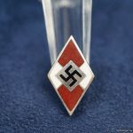 Hitler Youth Member badge by M1/105 – Hermann Aurich Dresden