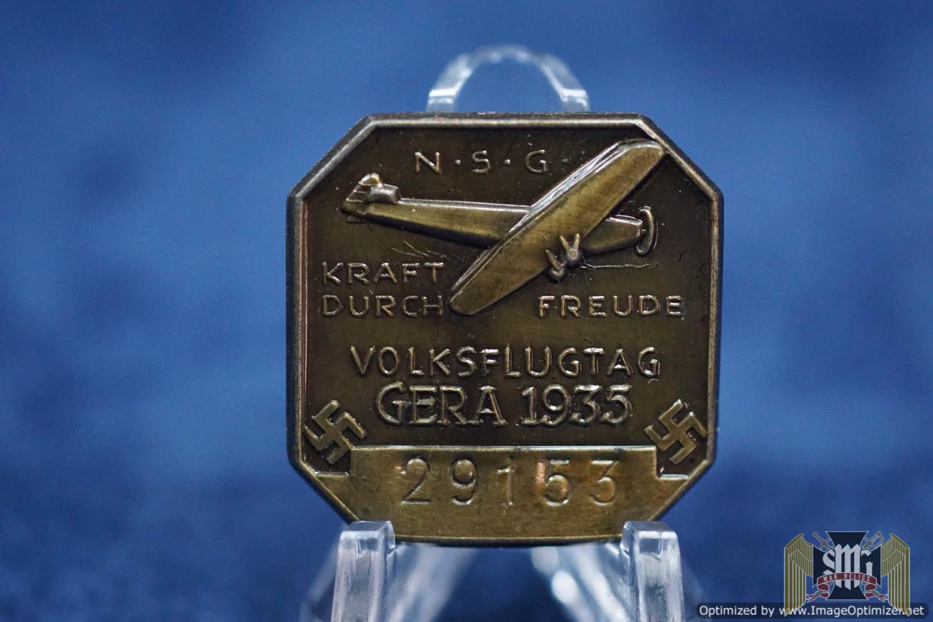 KDF Volksflugtag gera 1935 Tinnie numbered