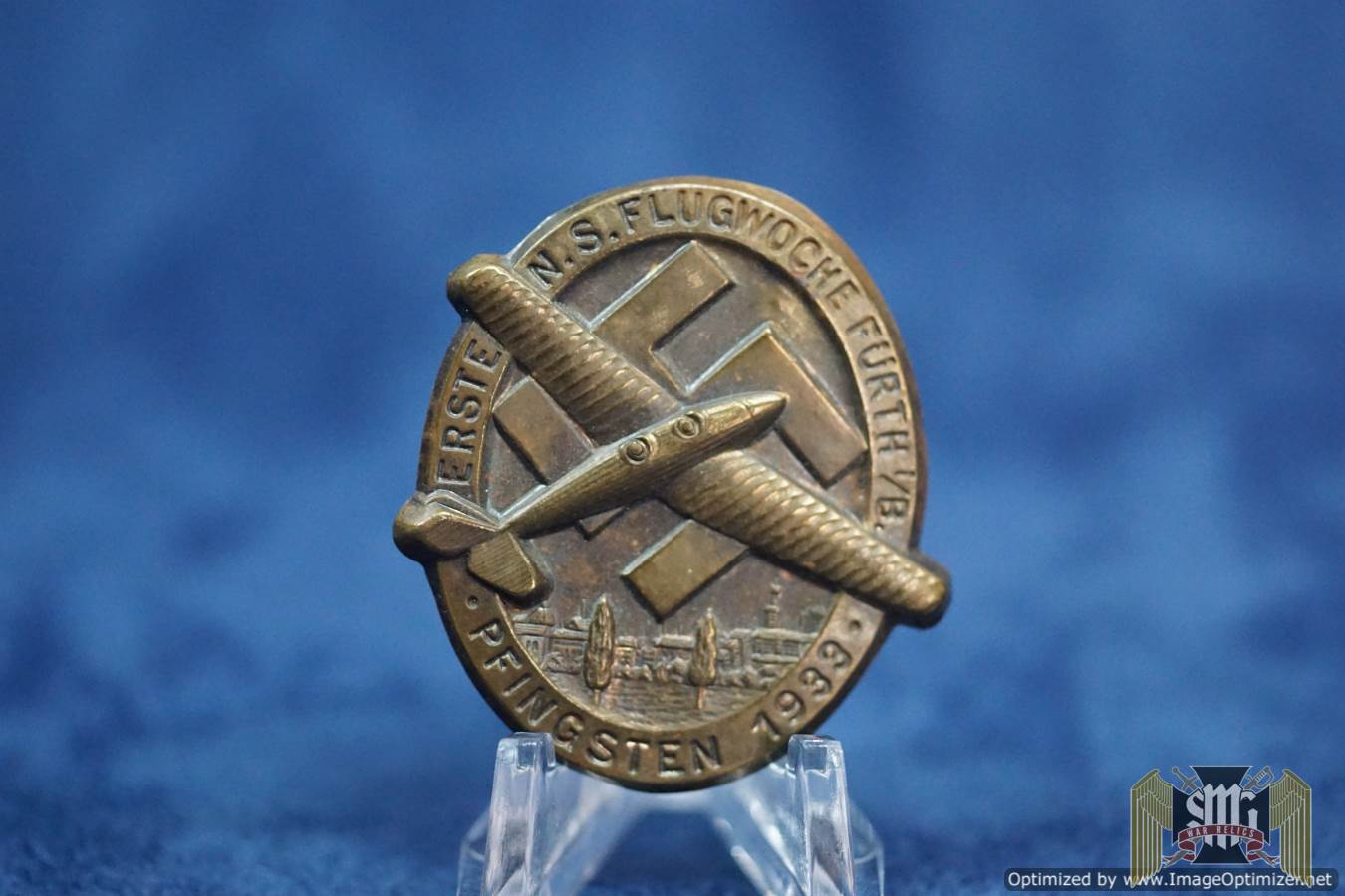 Erste N.S. Flugwoche Fürth i./B. Pfingsten 1933 Badge DLV