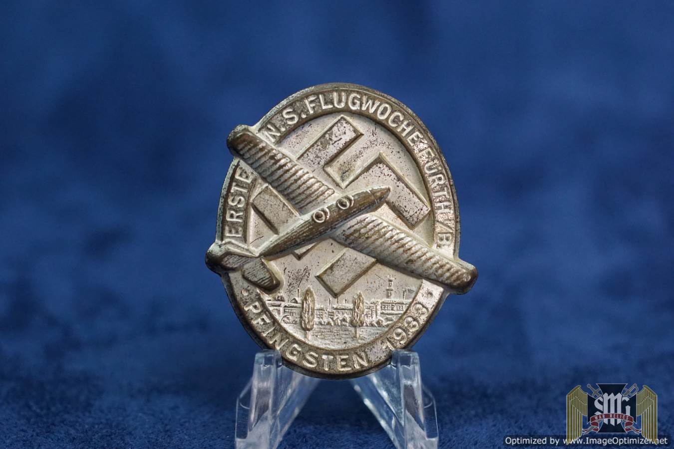 Erste N.S. Flugwoche Fürth i./B. Pfingsten 1933 Badge DLV