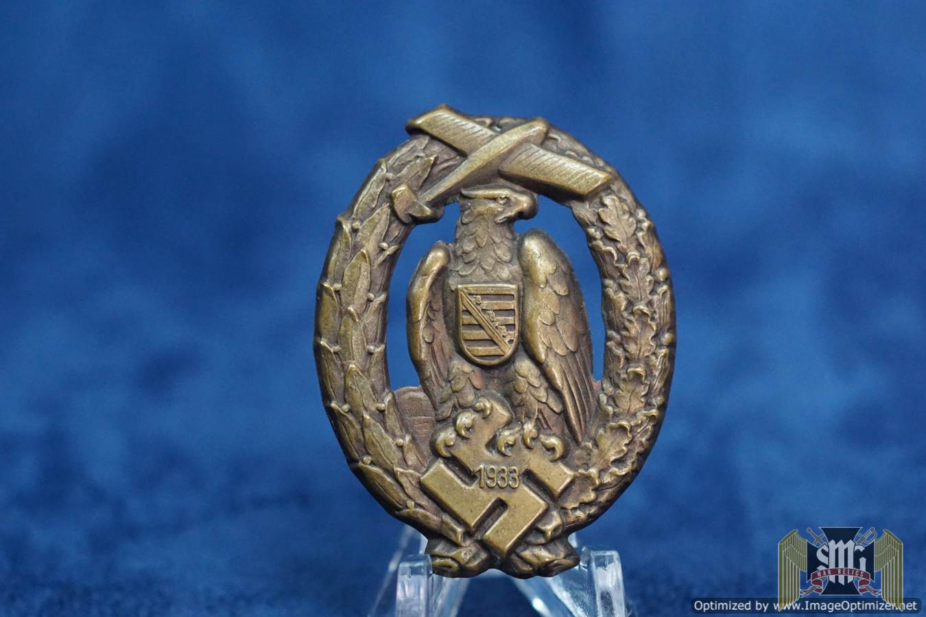 DLV Saxon Glider Pilot Badge in Tombak
