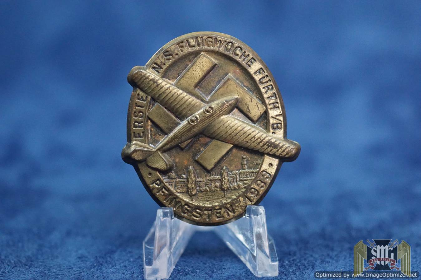 Erste N.S. Flugwoche Fürth i./B. Pfingsten 1933 Badge DLV