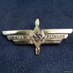 WIR FLIEGEN Hitler Youth Flyer badge