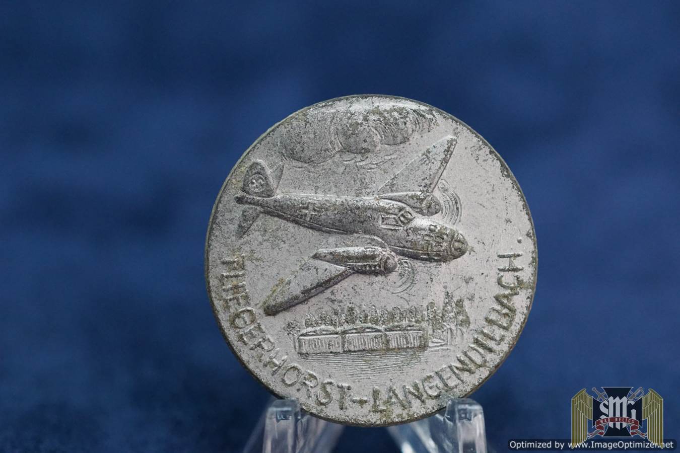 AIRPORT PIN "FLIEGERHORST-LANGENDIEBACH" BY C. WINKLER, HANAU
