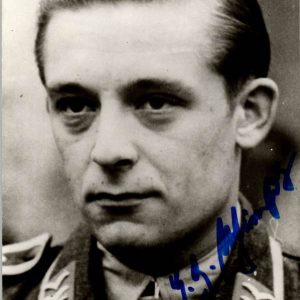 Hans-Georg Schierholz Cross Winner Signature Luftwaffe Bomber