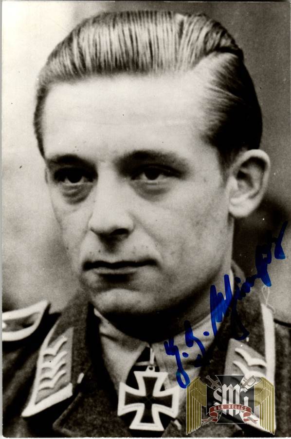 Hans-Georg Schierholz Cross Winner Signature Luftwaffe Bomber