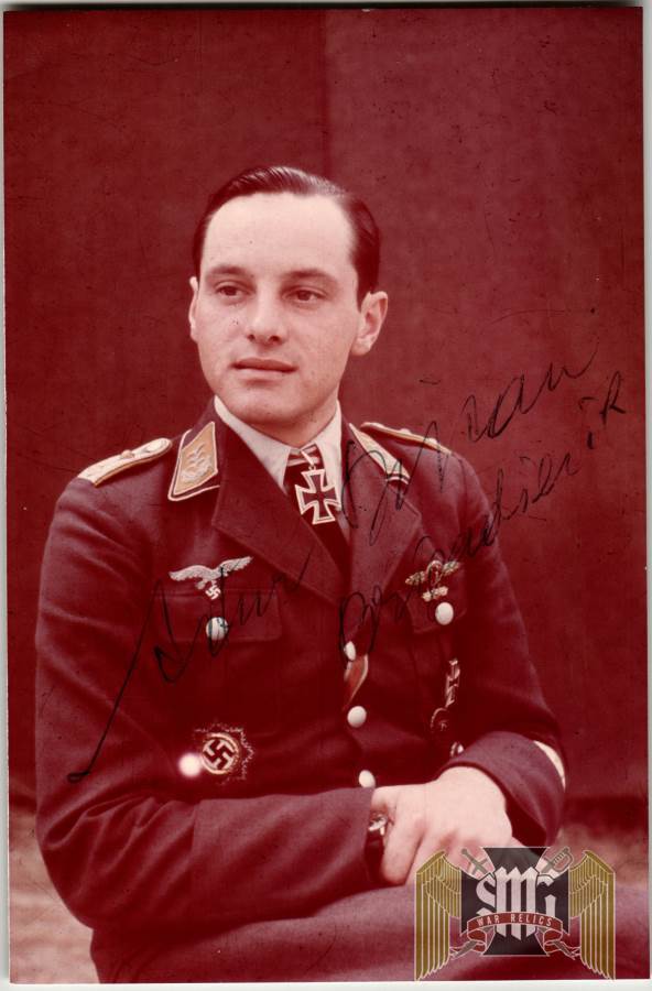 Knights Cross Winner Artur Pipan signature