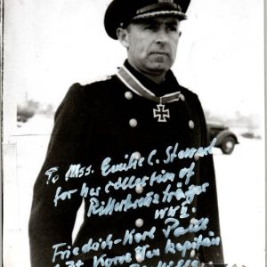 Knights Cross Winner Friedrich-Karl Paul signature