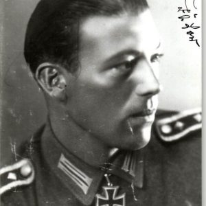 Knights Cross Winner Heinz Paetow signature