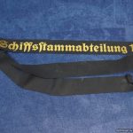 Mützenband 13. SCHIFFSSTAMMABTEILUNG 13. Kriegsmarine Cap Tally