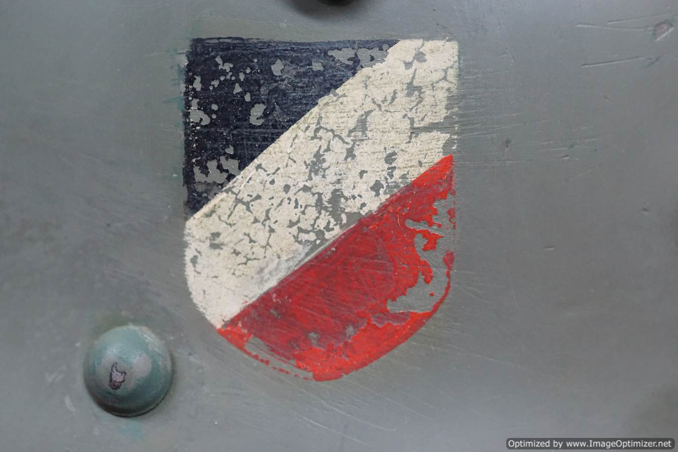 Austrian M-16 Double decal Transitional Helmet