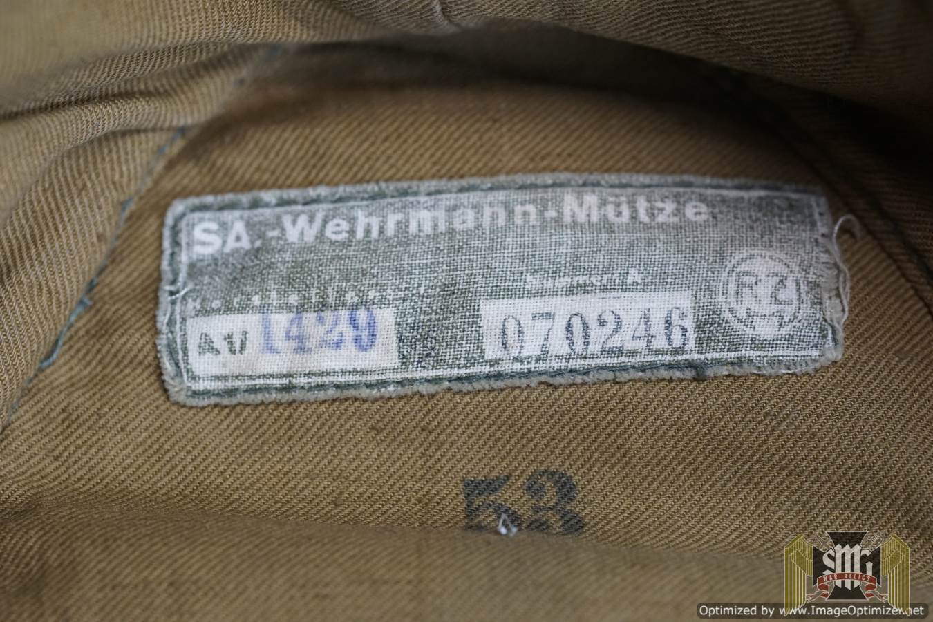 SA wehrmann- mütze M-43 W/ Edelweiss