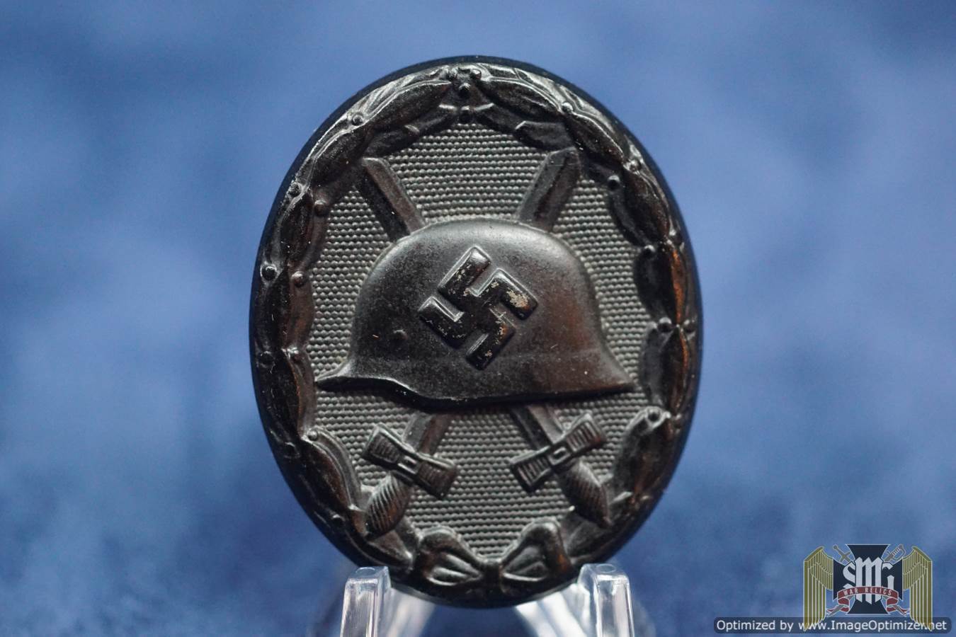 Black wound Badge PKZ marked "3" by Deumer Salesman board removed
