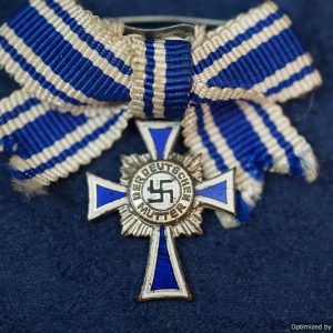 Silver Mother's Cross L/11 marked (Deumer) Sales board removed