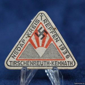 NSDAP Kreis Treffen 1936 TirschenreuthKemnath Paper badge