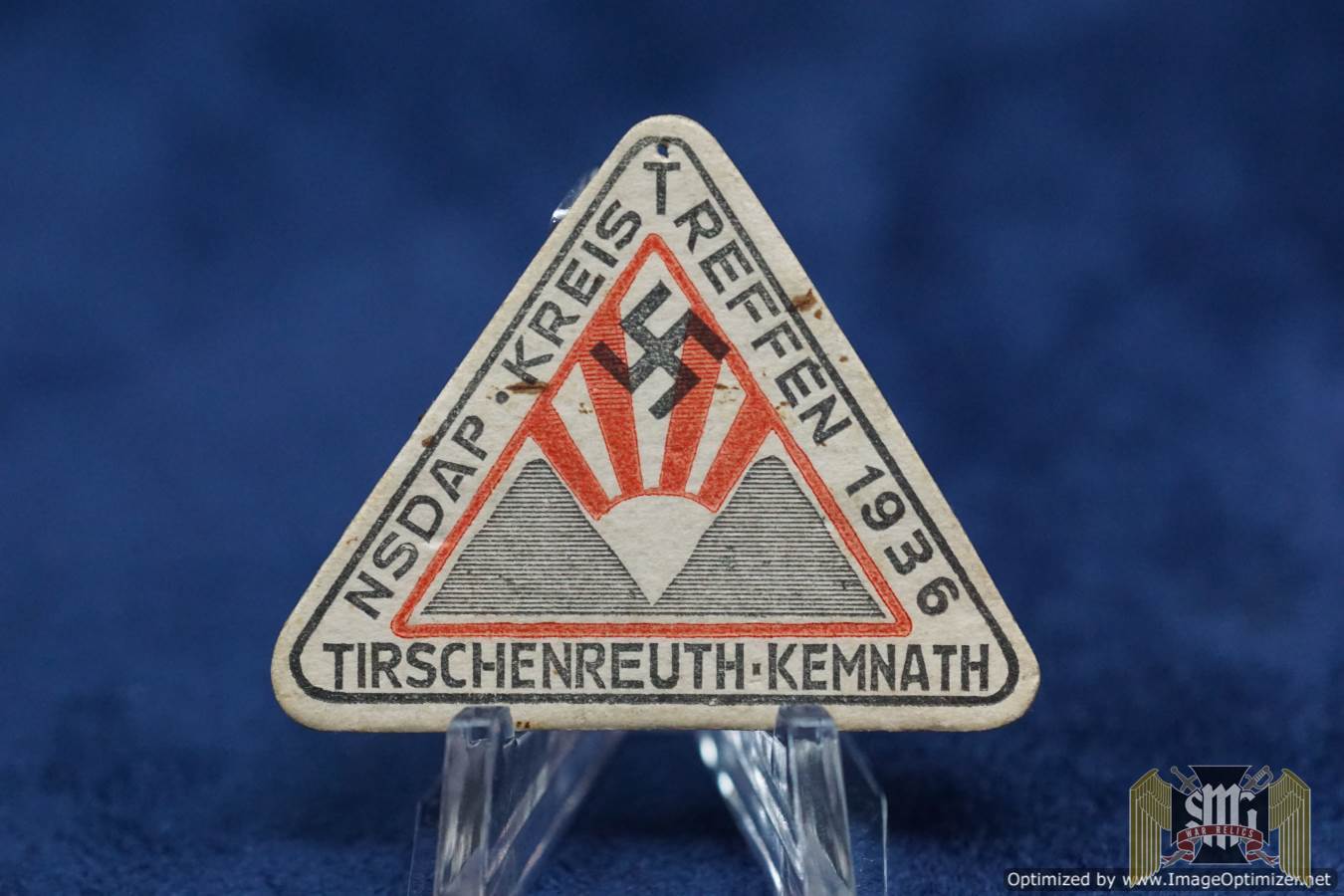 NSDAP Kreis Treffen 1936 TirschenreuthKemnath Paper badge