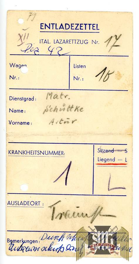 Italian Hospital Discharge note From Artur Schuettke Grouping