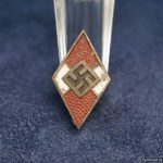 Hitler Youth Member pin by M1/103 – Carl Poellath