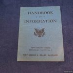 Handbook of information army ground forces replacement depot