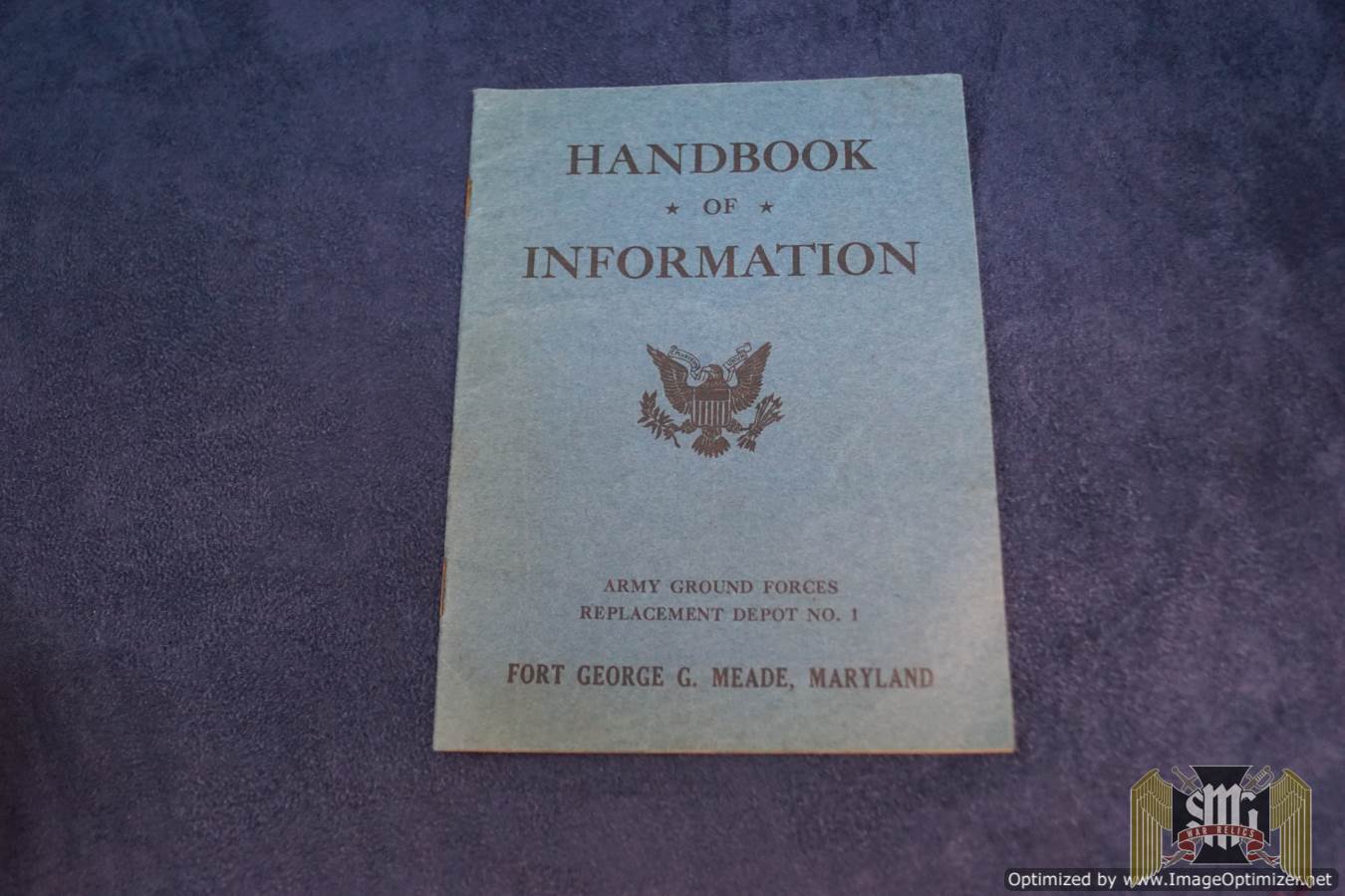 Handbook of information army ground forces replacement depot
