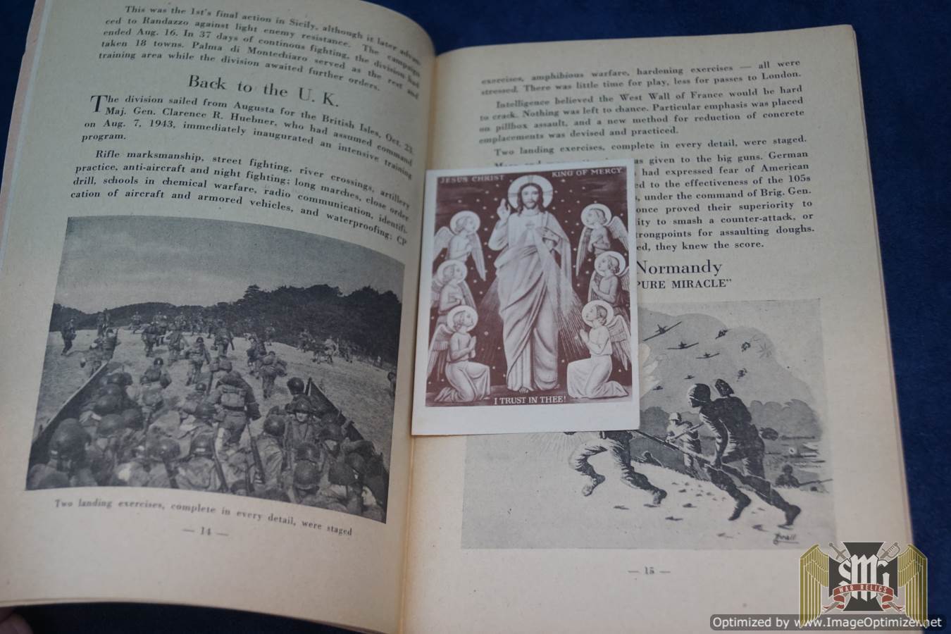 “The First” First division information book Sent home by guard at Nuremberg Trials