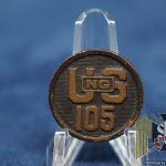 US WW1 collar disk National guard 105