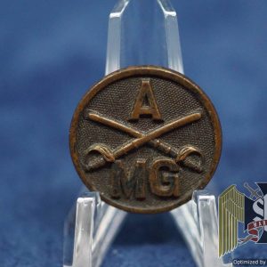 US WW1 collar disk Cavalry Machine gun