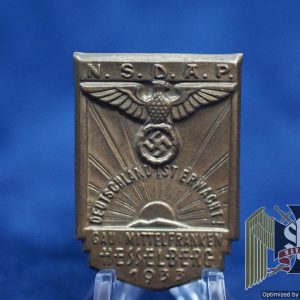 SMGN-0059 nsdap gau mittelfranken hesselberg 1933 tinnie