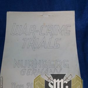 War Crimes Trials Nuremberg Germany Program
