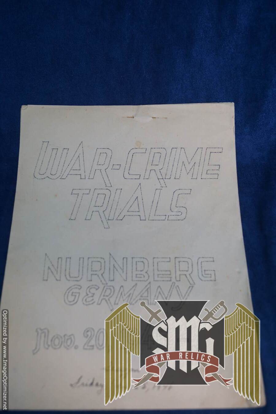 War Crimes Trials Nuremberg Germany Program