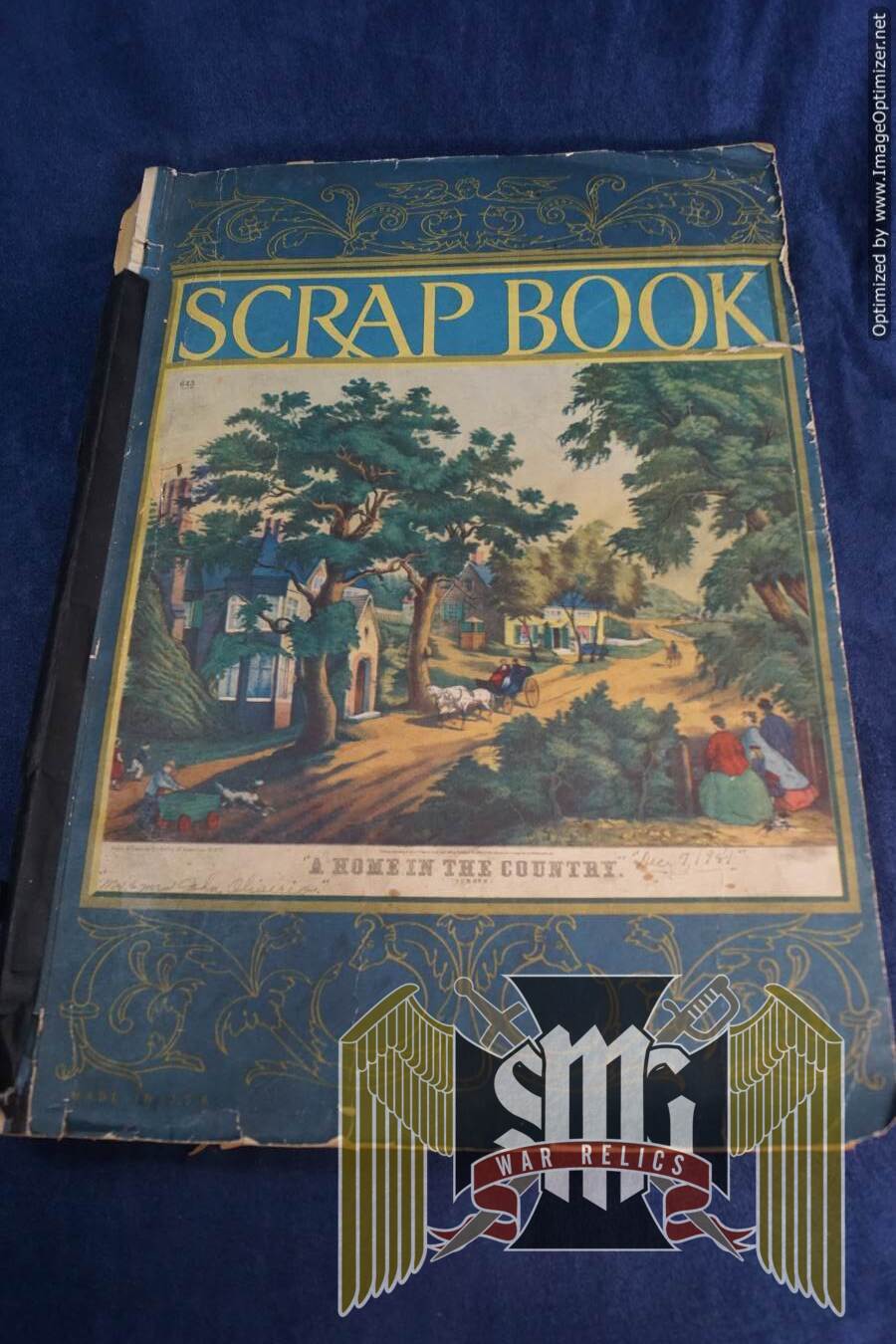 Large WW2 Scrap book Form American Soldier in the big Red 1 and Nürnburg guard