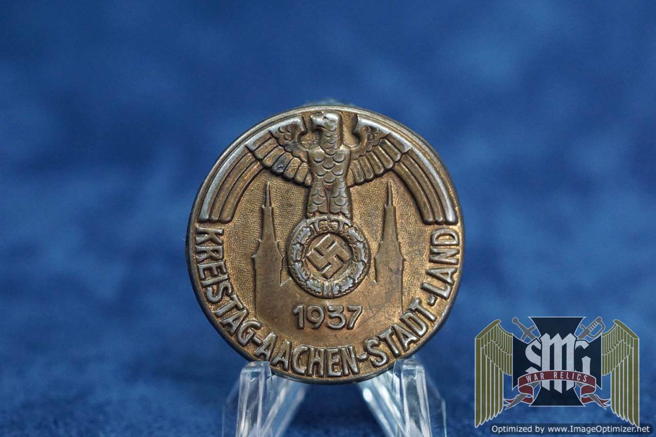 kreistag aachen stadt land tinnie in bronze