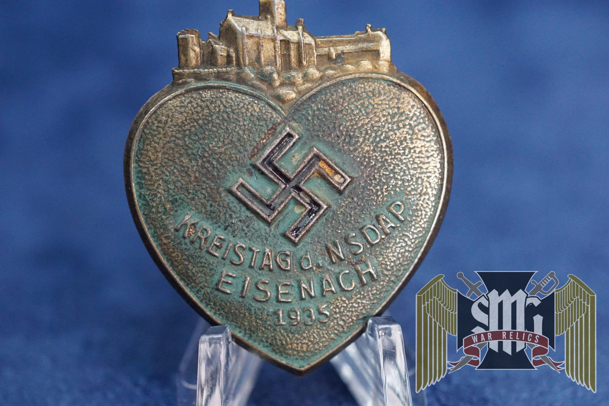 kreistag NSDAP Eisenach 1935 Heart tinnie