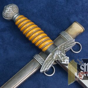 second model Luftwaffe Dagger with Initials by SMF