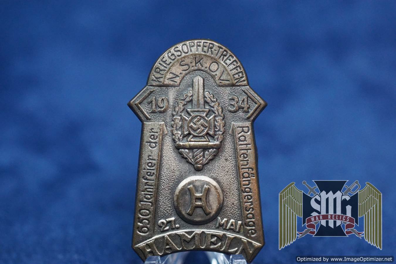 1934 NSKOV Hameln 650 - Year Anniversary Of Veteran’s Meeting Tinnie