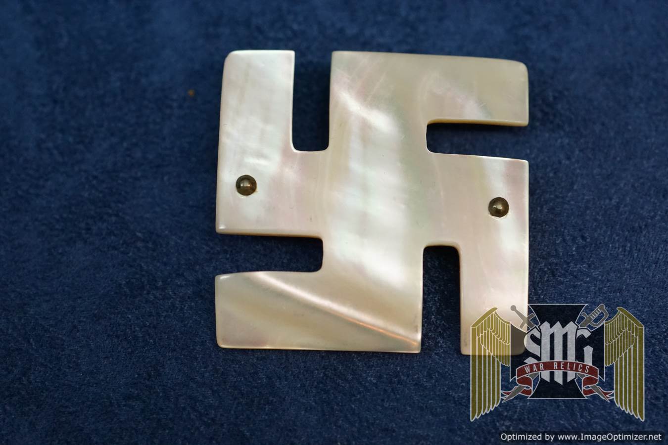 Pre Third Reich Swastika ladies buckle in mother of Pearl