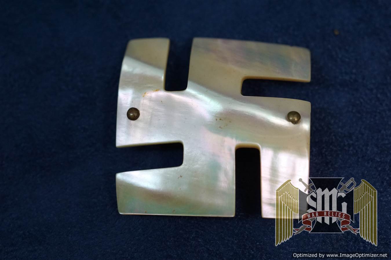 Pre Third Reich Swastika ladies buckle in mother of Pearl