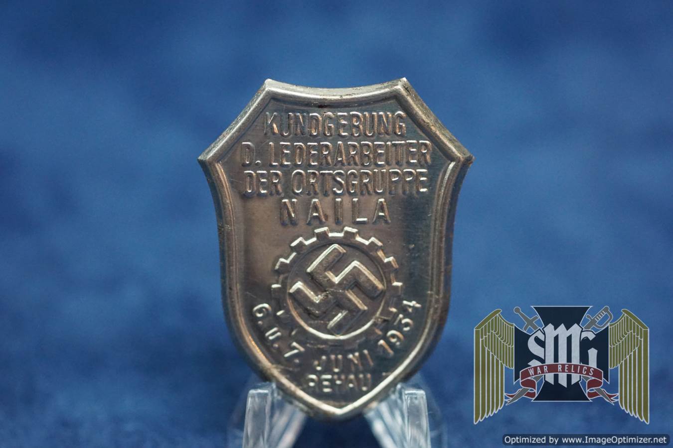kundgrebung d. lederarbeiter der ortsgruppe naila 1934 DAF tinnie
