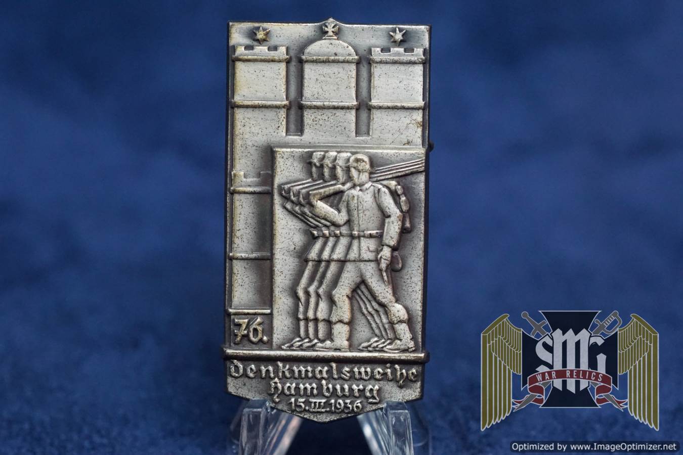 denkmalsweihe hamburg 1936 Veteran Memorial tinnie