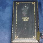 Numbered WW2 Purple heart with Extract for PFC David D. Strang