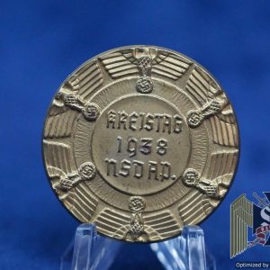 NSDAP Kreistag 1938 Tinnie in Gold