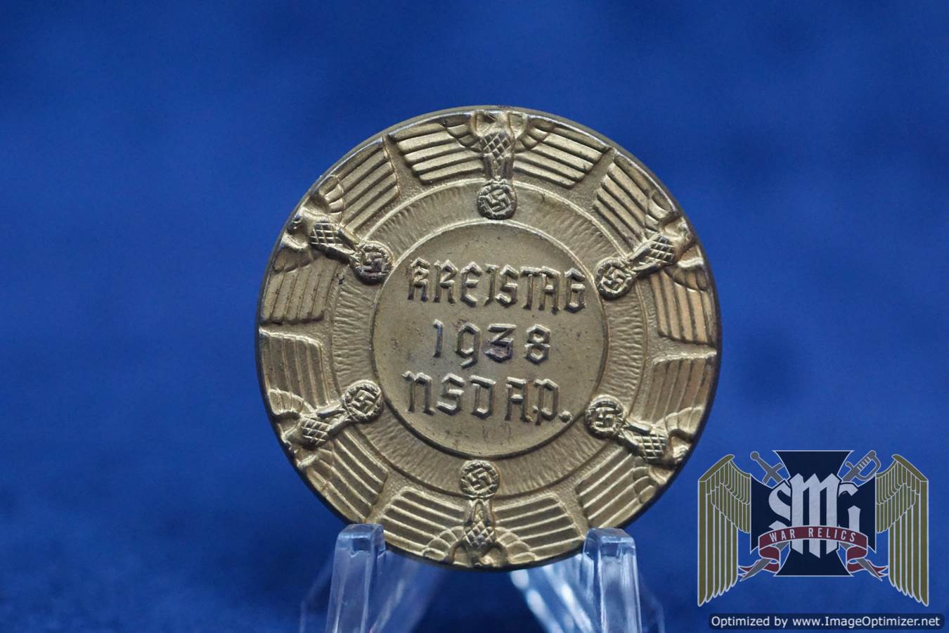 NSDAP Kreistag 1938 Tinnie in Gold