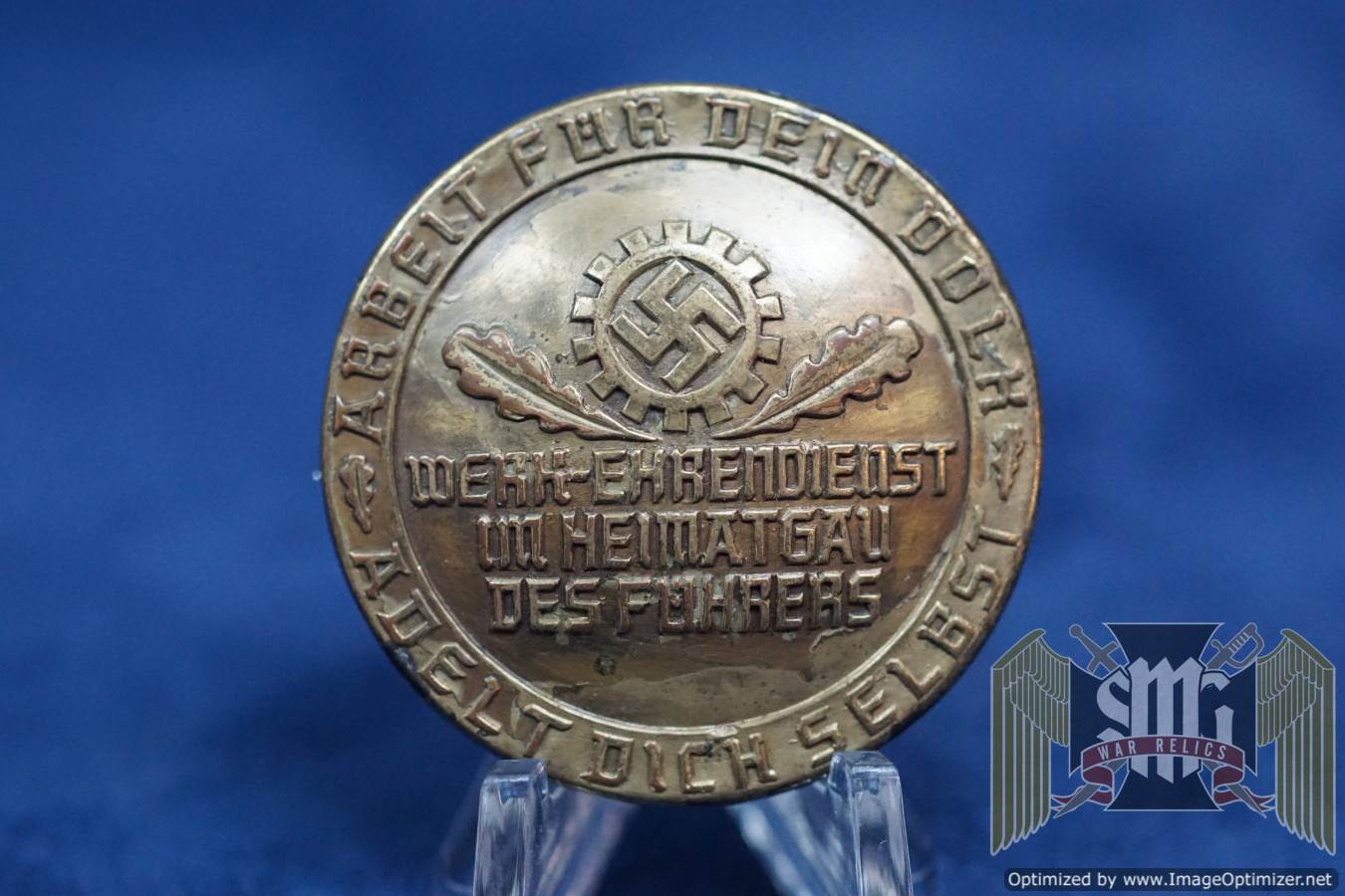 arbeit für dein volk adelt dich selbst Austrian DAF Honor Badge or Brooch