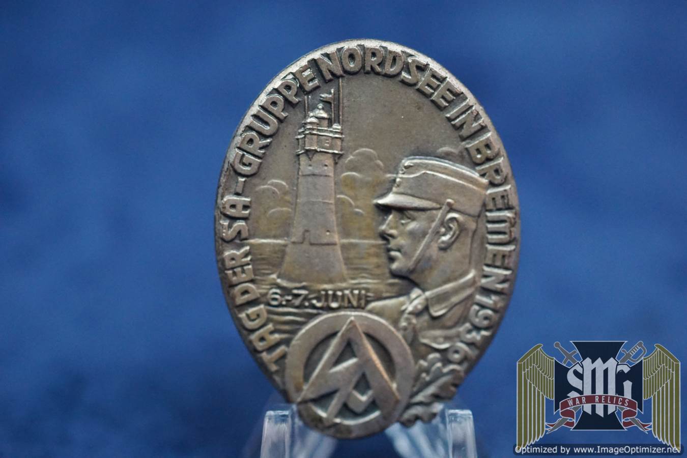 SA Gruppe nordsee in bremen 1936 Tinnie in silver