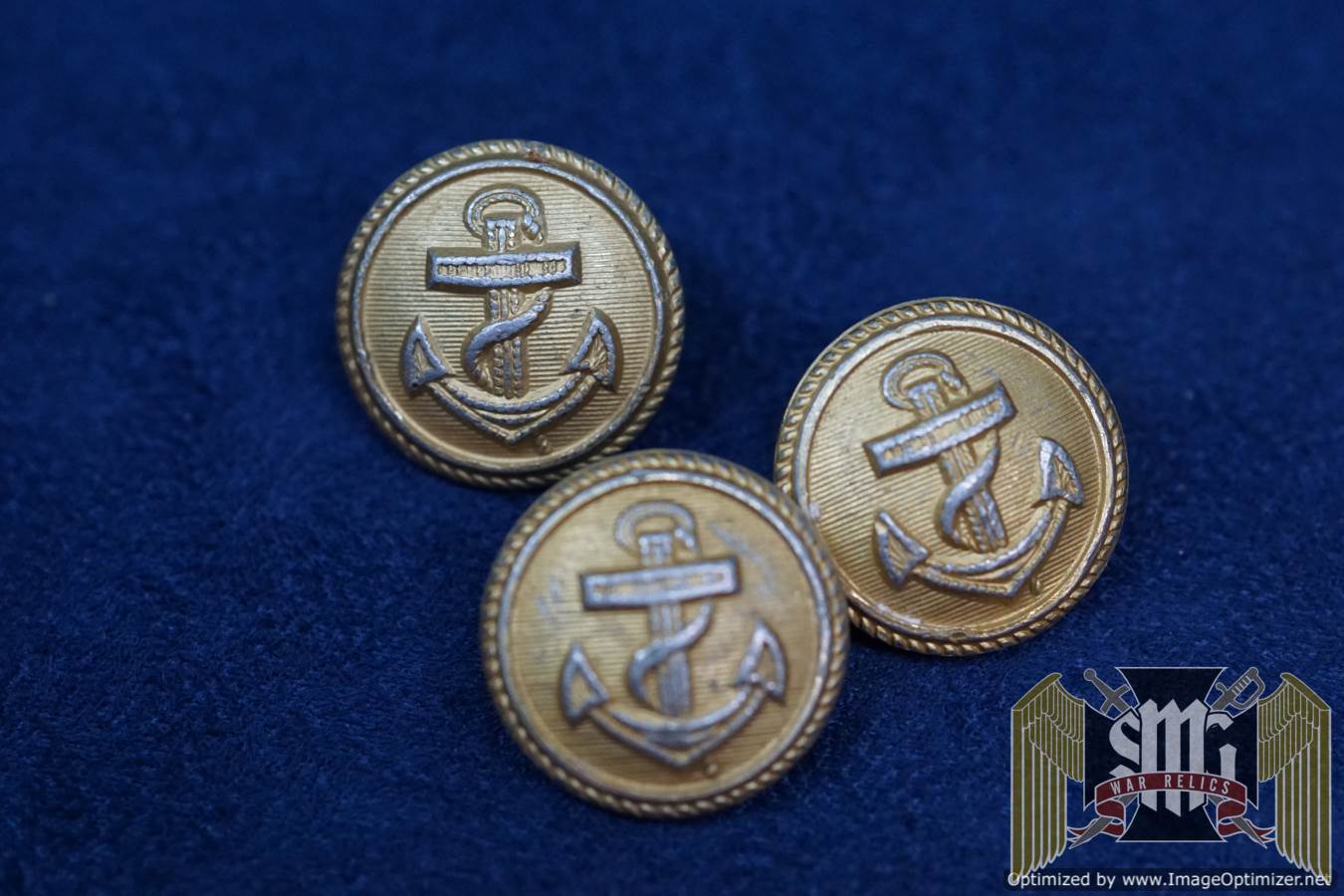 Kriegsmarine buttons, 20mm 1940 marked