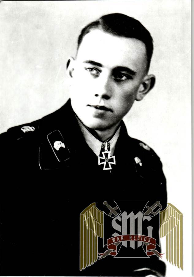 Johann Stutzle knights cross signature Panzer Tank destruction badge in gold