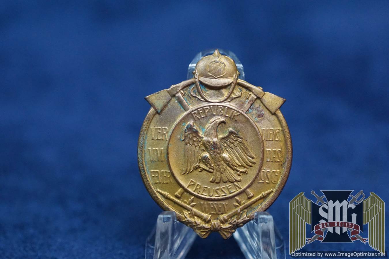 Weimar German, Prussian Badge for 25 years of Meritorious Firefighting Service